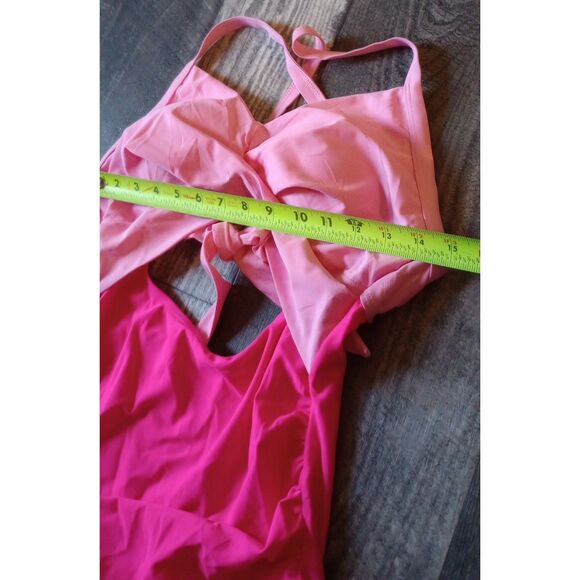 Unknown Label Women's Size Medium One Piece 2 Tone Swimsuit-NWOT - Picture 4 of 5
